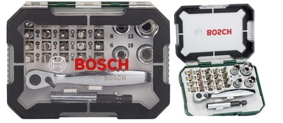 26 PCS SCREW DRIVER BIT & RACHET SET