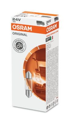 OSRAM AUTOMOTIVE 6430 BULB - 24V/3W (TUBULAR) (SV8.5-8)
